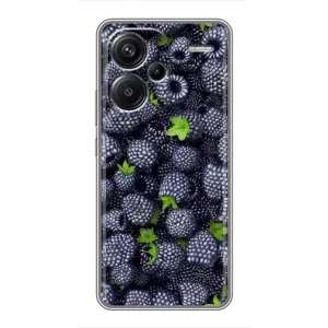 Чехлы с Фруктами для Xiaomi Redmi Note 13 Pro Plus (VPrint) (Ежевика)