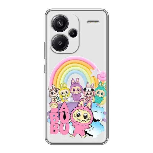 Чехол с принтом «Фон Лабубу» для Xiaomi Redmi Note 13 Pro Plus