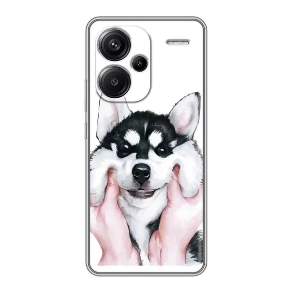 Чехол с принтом «Хаски улыбака» для Xiaomi Redmi Note 13 Pro Plus Чехол с принтом «Хаски улыбака» для Xiaomi Redmi Note 13 Pro Plus