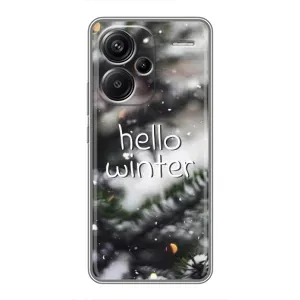 Новорічні, Святкові Чохли для Xiaomi Redmi Note 13 Pro Plus - 2024 год (Hello winter)
