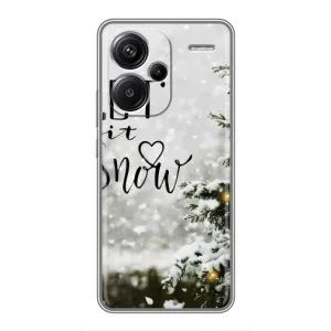 Новорічні, Святкові Чохли для Xiaomi Redmi Note 13 Pro Plus - 2024 год (Let it snow)