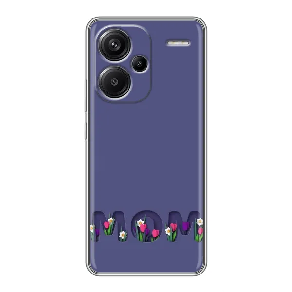 Чехол с принтом «Мама в цветах» для Xiaomi Redmi Note 13 Pro Plus