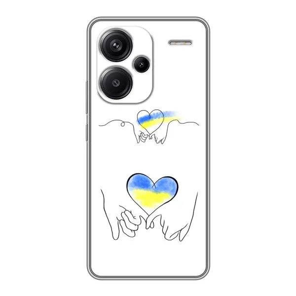 Чехол с принтом «Мир Украине» для Xiaomi Redmi Note 13 Pro Plus