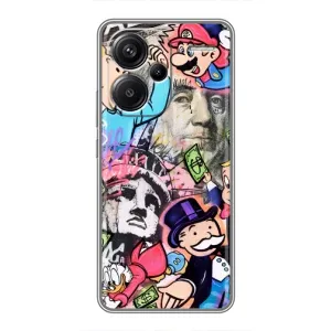 Чехлы с крутыми принтами для Xiaomi Redmi Note 13 Pro Plus - (PREMIUMPrint) (Monopoly man)