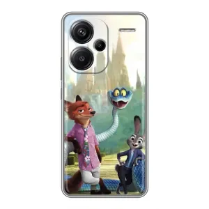 Чехол Зоотрополіс на Xiaomi Redmi Note 13 Pro Plus (Герои мультфильма Зверополис)