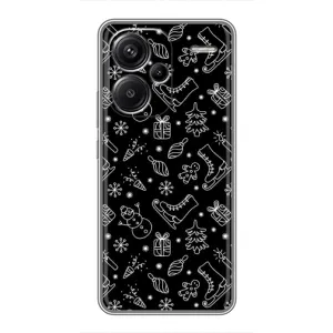 Новорічні, Святкові Чохли для Xiaomi Redmi Note 13 Pro Plus - 2024 год (Новорічний фон)