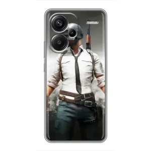 Чехол PUBG для Редми Нот 13 Про Плюс (AlphaPrint) (Пабг мен)