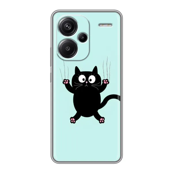 Чехол с принтом «Падающий кот» для Xiaomi Redmi Note 13 Pro Plus