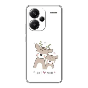Чехлы для мамы на Xiaomi Redmi Note 13 Pro Plus (Оленята мама и малыш)