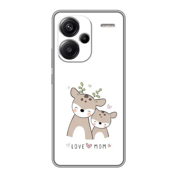 Чехол с принтом «Оленята мама и малыш» для Xiaomi Redmi Note 13 Pro Plus