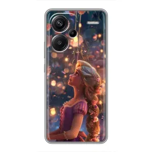 Чехол Рапунцель для Xiaomi Redmi Note 13 Pro Plus (Рапунцель фонарики)