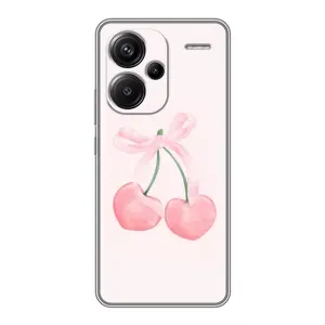 Чехол с розовым рисунком для Xiaomi Redmi Note 13 Pro Plus (Розовые вишни)