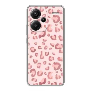 Чехол с розовым рисунком для Xiaomi Redmi Note 13 Pro Plus (Розовый леопард)