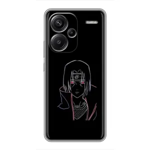 Чехлы на тему: Итачи Учиха для Xiaomi Redmi Note 13 Pro Plus (AlphaPrint) (силуэт Итачи)