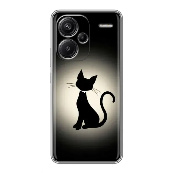 Чехол с принтом «Силуэт котика» для Xiaomi Redmi Note 13 Pro Plus