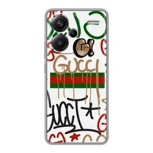 Брендновые Чехлы для Xiaomi Redmi Note 13 Pro Plus - (PREMIUMPrint) (Стиль GUUCI)