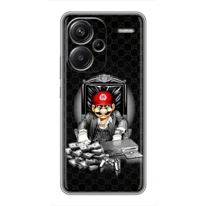 Чехлы с крутыми принтами для Xiaomi Redmi Note 13 Pro Plus - (PREMIUMPrint) (Супер Марио)