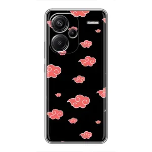 Чехлы Персонажи Аниме Наруто для Xiaomi Redmi Note 13 Pro Plus (AlphaPrint) (Тучки Аниме)
