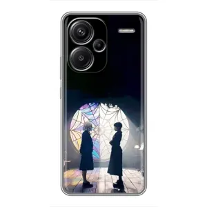 Чехлы Венсдей на Xiaomi Redmi Note 13 Pro Plus Уэнсдей (AlphaPrint) (Уэнздей и Инид)