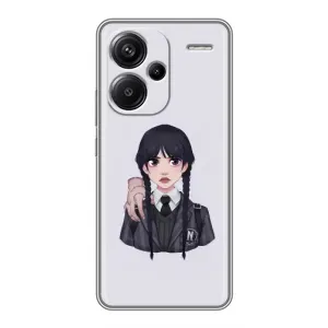 Чехлы Венсдей на Xiaomi Redmi Note 13 Pro Plus Уэнсдей (AlphaPrint) (Уэнздей и Вещь)