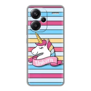 Чехол для Редми Нот 13 Про Плюс - (Единорожки - Новинки) (AlphaPrint) (Unicorn)