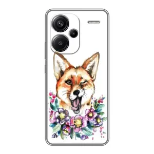 Чехлы с картинкой Лисички для Xiaomi Redmi Note 13 Pro Plus (VPrint) (Веселая лисичка)