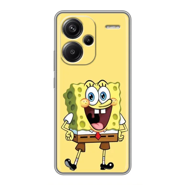 Чохол з принтом «Веселий Спанч Боб» для Xiaomi Redmi Note 13 Pro Plus