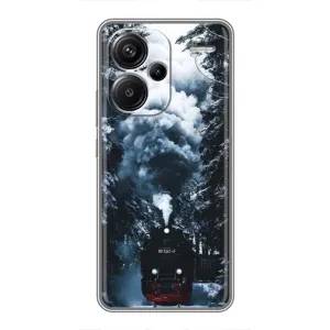 Новорічні, Святкові Чохли для Xiaomi Redmi Note 13 Pro Plus - 2024 год (Зимовий потяг)