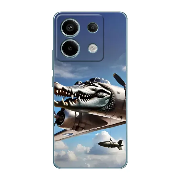 Чехол с принтом «Бомбардиро крокодило» для Xiaomi Redmi Note 13 Pro