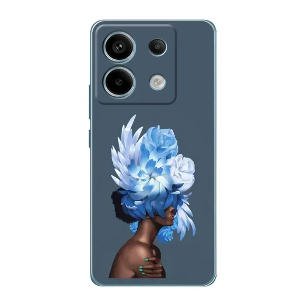 Чехол с принтом «Цветы на голове» для Xiaomi Redmi Note 13 Pro