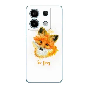 Чехлы с картинкой Лисички для Xiaomi Redmi Note 13 Pro (VPrint) (Девочка Лиса)