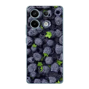 Чехлы с Фруктами для Xiaomi Redmi Note 13 Pro (4G) (VPrint) (Ежевика)