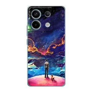 Космические Чехлы для Редми Нот 13 Про (4G) (VPrint) (Галактический вид)