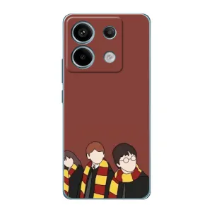Чехлы с Гарри Поттером для Xiaomi Redmi Note 13 Pro (AlphaPrint) (Гарри с друзьями)