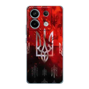 Украинские Чехлы для Xiaomi Redmi Note 13 Pro (4G) с картинкой УПА (AlphaPrint) (ГЕРБ УПА)