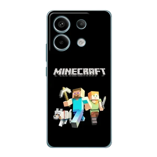 Чохол з принтом «герої Minecraft» для Xiaomi Redmi Note 13 Pro