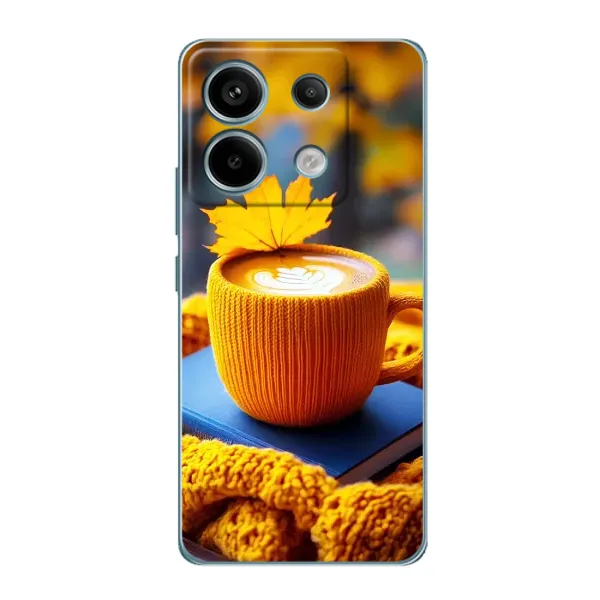 Чохол з принтом «Кава на жовтому пледі» для Xiaomi Redmi Note 13 Pro