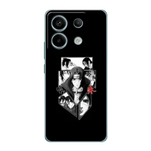 Чехлы на тему: Итачи Учиха для Xiaomi Redmi Note 13 Pro (AlphaPrint) (коллаж Итачи)