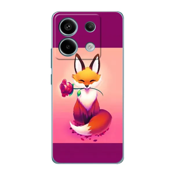 Чохол з принтом «Лиса з трояндою» для Xiaomi Redmi Note 13 Pro Чохол з принтом «Лиса з трояндою» для Xiaomi Redmi Note 13 Pro
