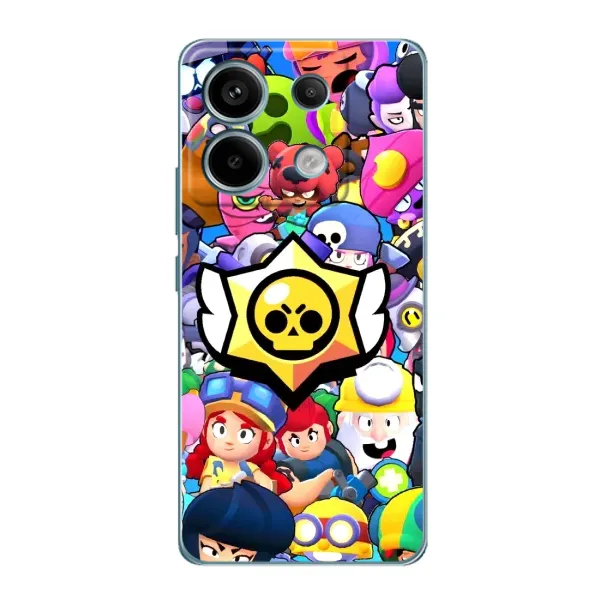 Чехол с принтом «Лого Brawl Stars» для Xiaomi Redmi Note 13 Pro Чехол с принтом «Лого Brawl Stars» для Xiaomi Redmi Note 13 Pro