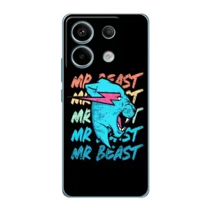 Чехлы Мистер Бист для Редми Нот 13 Про (4G) (logo Mr beast)