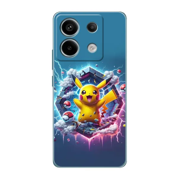 Чехол с принтом «Лого Пикачу» для Xiaomi Redmi Note 13 Pro