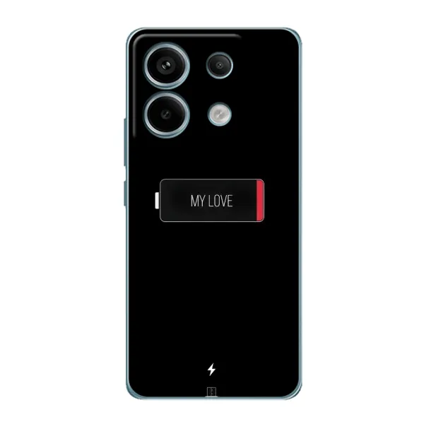 Чохол з принтом «Love battery» для Xiaomi Redmi Note 13 Pro Чохол з принтом «Love battery» для Xiaomi Redmi Note 13 Pro