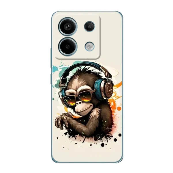 Чехол с принтом «Макака в наушниках» для Xiaomi Redmi Note 13 Pro Чехол с принтом «Макака в наушниках» для Xiaomi Redmi Note 13 Pro