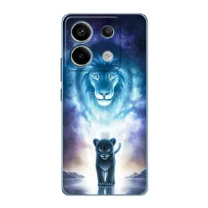 Чехол со Львом для Xiaomi Redmi Note 13 Pro (4G) (VPrint) (Маленький лев)