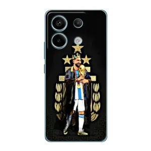 Чехлы для Xiaomi Redmi Note 13 Pro (Leo чемпион) (AlphaPrint) (Месси Король)