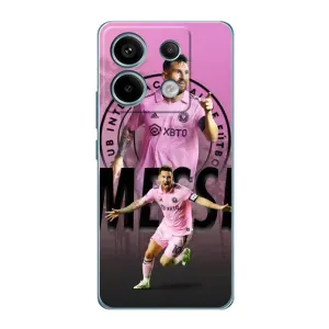 Чехлы для Редми Нот 13 Про (4G) - Лео Месси Маями (Messi Miami)