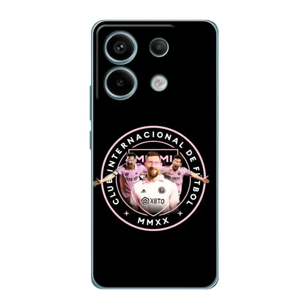 Чехол с принтом «Месси в лого» для Xiaomi Redmi Note 13 Pro