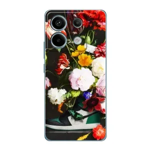Брендновые Чехлы для Xiaomi Redmi Note 13 Pro (4G) - (PREMIUMPrint) (Nike цветы)