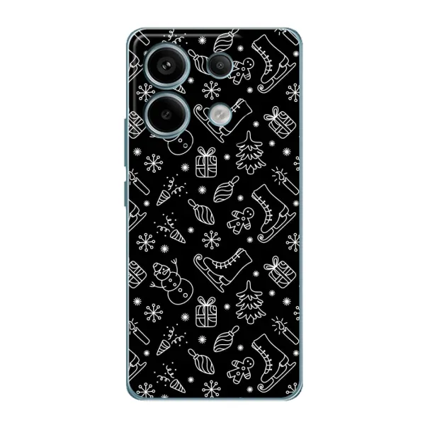 Чехол с принтом «Новогодний фон» для Xiaomi Redmi Note 13 Pro Чехол с принтом «Новогодний фон» для Xiaomi Redmi Note 13 Pro